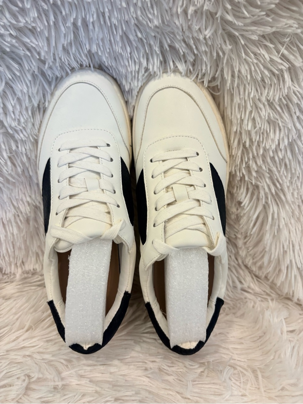 Crown & Ivy Cora Leather & Snake Embossed Colorblock Sneakers